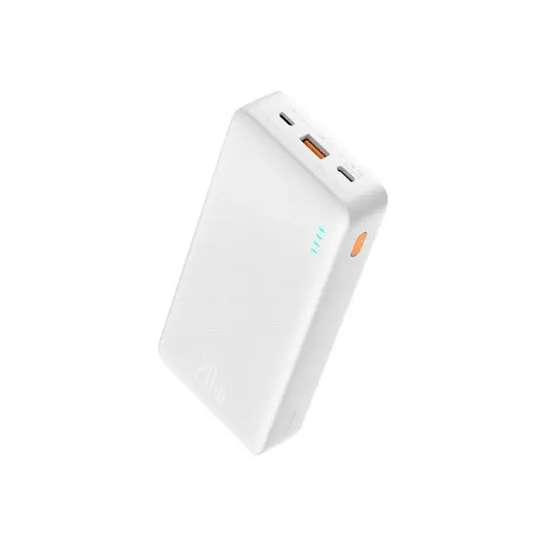 Baseus Airpow 20000mAh External Mobile Phone 20W Quick Charging Power Bank – Color: White – View 3