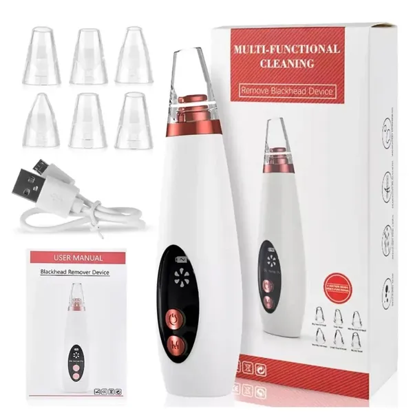 Multifunctional Electric Blackhead Remover – USB Rechargeable Pore Cleaner – View 1
