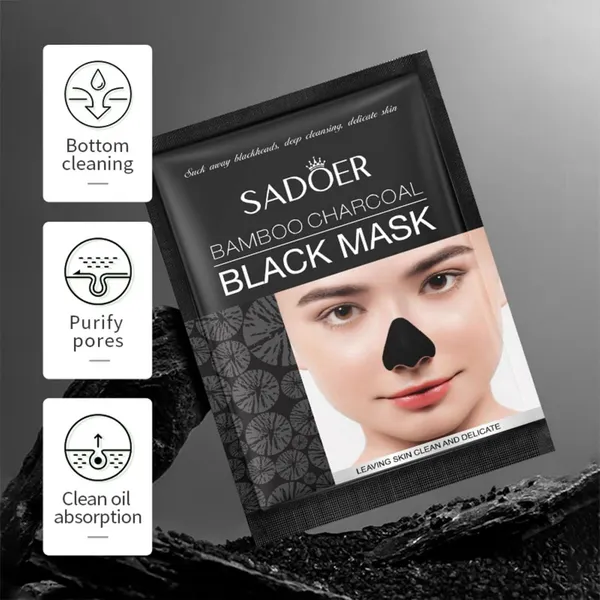 SADOER Bamboo Charcoal Oil Control & Acne Prevention Black Mask 6g – View 2
