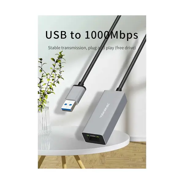  Yuanxin X-3562 USB Male to Lan Female White Lan Adapter – View 2