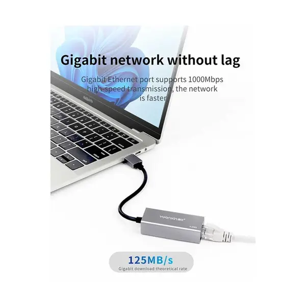  Yuanxin X-3562 USB Male to Lan Female White Lan Adapter – View 3