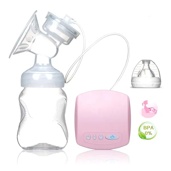 Automatic Portable Single Electric Milk Breast Pump – Color: Pink – View 2