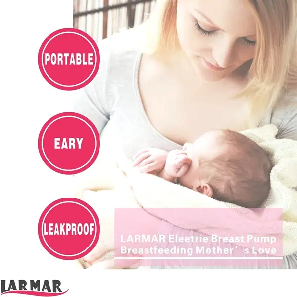 Automatic Portable Single Electric Milk Breast Pump – Color: Pink – View 3