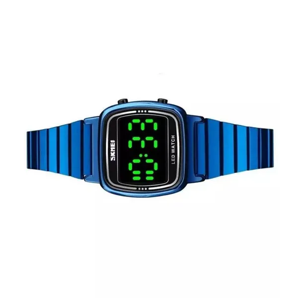 SKMEI 1543 LED Digital Women's Watch – Dial Color: Blue, Strap Color: Blue – View 3