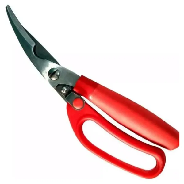 Multifunction Long Lasting Stainless Steel Kitchen Scissors – Color: Red – View 3