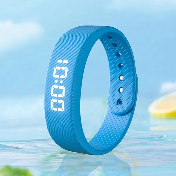 SKMEI Smart Bracelet 3D Smart Band Sports Pedometer – Color: Blue – View 3