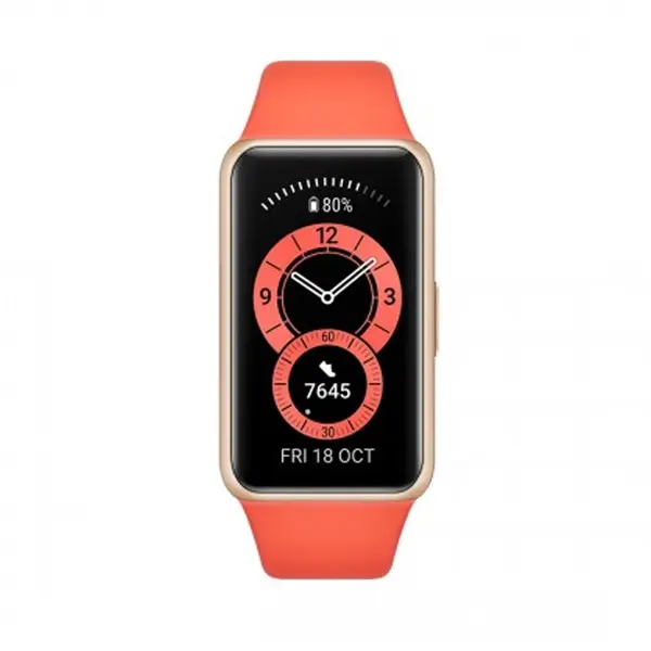 Huawei Band 6 All-Day SpO2 Monitoring Smart Band – Color: Orange – View 2
