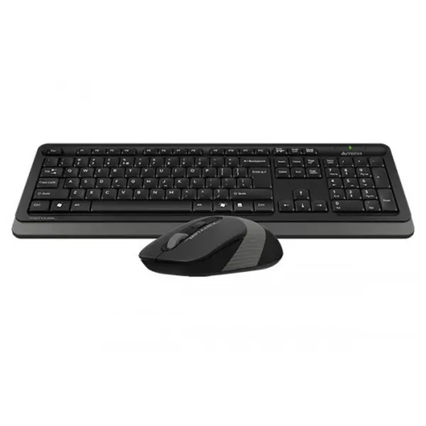 A4TECH FG1010 Wireless Keyboard Mouse Combo with Bangla – Color: Gray – View 2