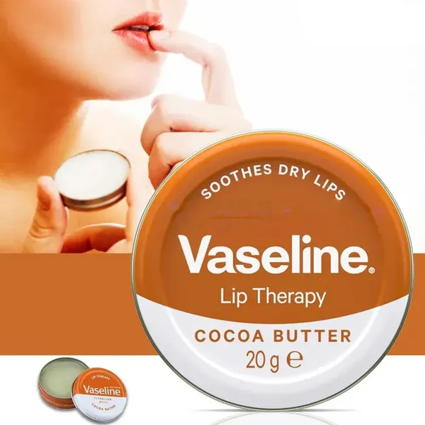 Vaseline Lip Therapy Cocoa Butter Soothes Dry Lips Lip Balm 20g – View 1