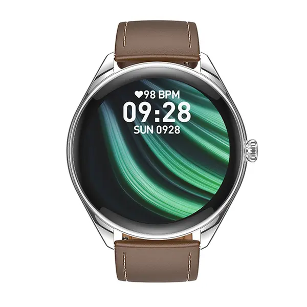 Hoco Y22 AMOLED Bluetooth Calling Smart Watch – Color: Silver – View 2