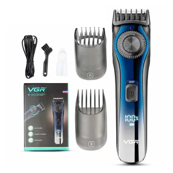 VGR V-080 2 In 1 Rechargeable Hair Beard Trimmer For Men – View 4