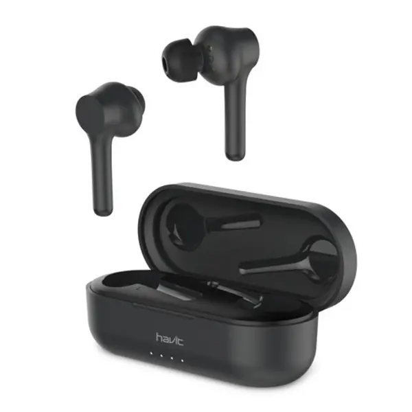 Havit i92 TWS Bluetooth Wireless Sports Earbuds – Color: Black – View 1