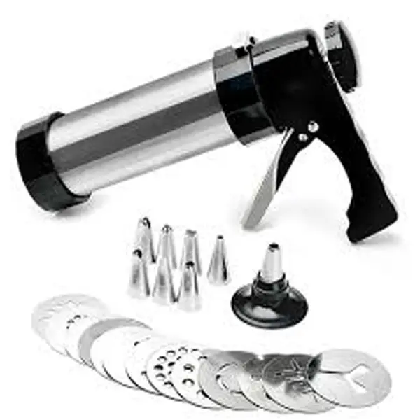 Stainless Steel Cookies Press Jerky Maker Cake Design Press Gun – View 4