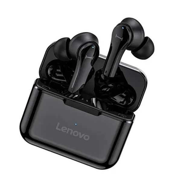 Lenovo QT82 TWS Wireless Bluetooth Dual Earbuds – Color: Black – View 3