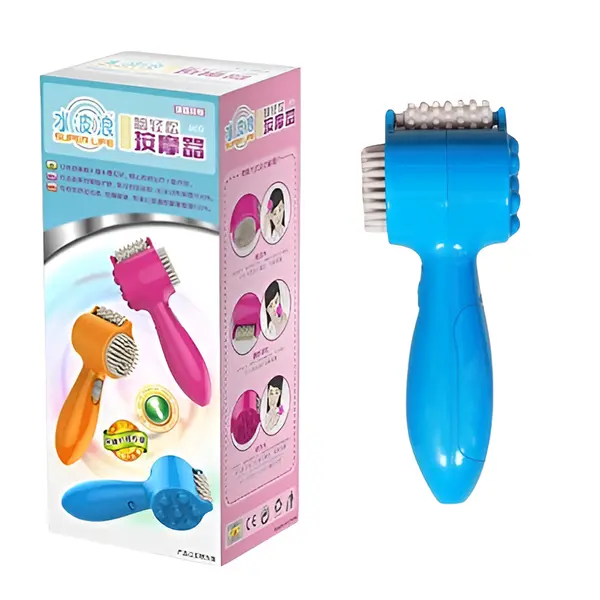 USB Powered Electric Brain Massager for Brain & Skin – Color: Blue – View 2