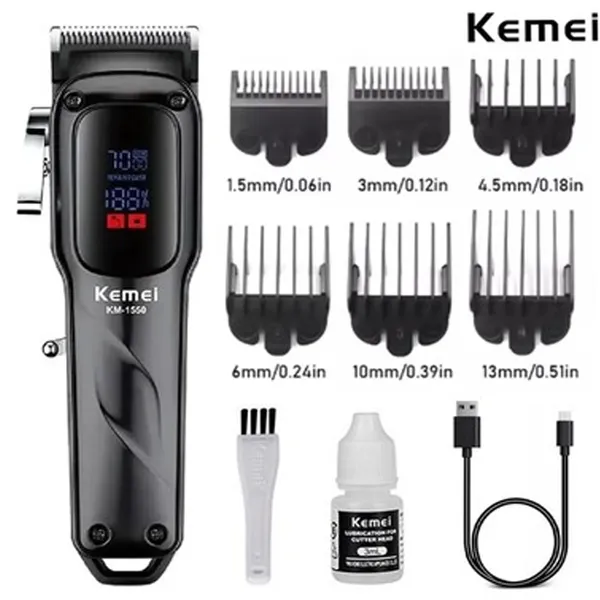 Kemei KM-1550 Professional Hair Clipper and Beard Trimmer – View 2