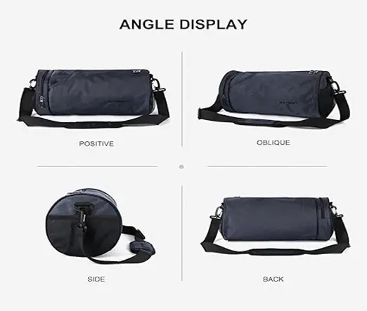 Small Sports Gym Bag Workout Lightweight Duffel Bags for Men and Women – Color: Gray – View 3