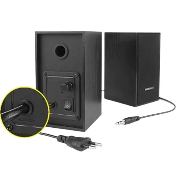 Micropack MS-215A 6W Wired Basic Speaker (Black) – View 2
