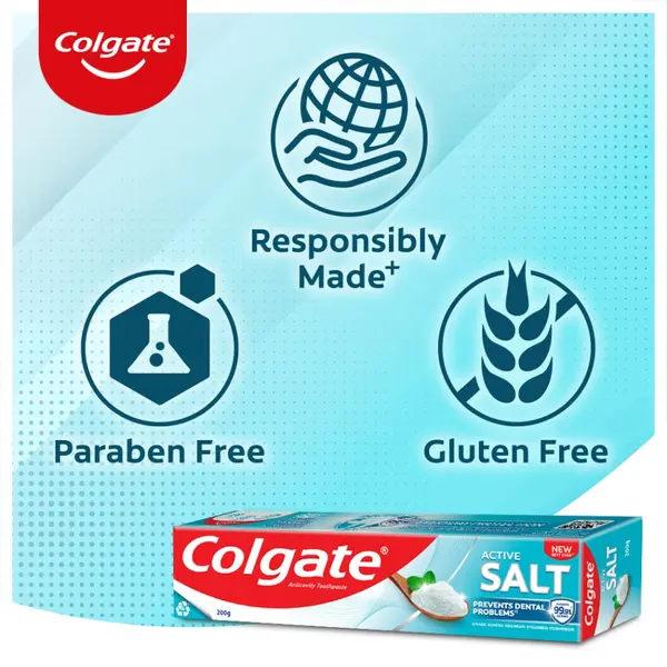 Colgate Active Salt And Healthy Gums Toothpaste 200g – View 4