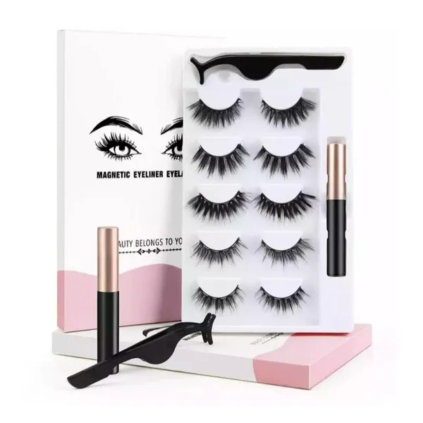 Magnetic Long Lasting suit 5 pair false eyelash – View 1