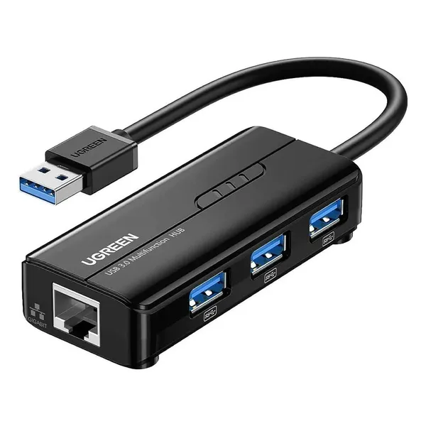 UGREEN USB 3.0 Hub with Gigabit Ethernet Adapter – View 3
