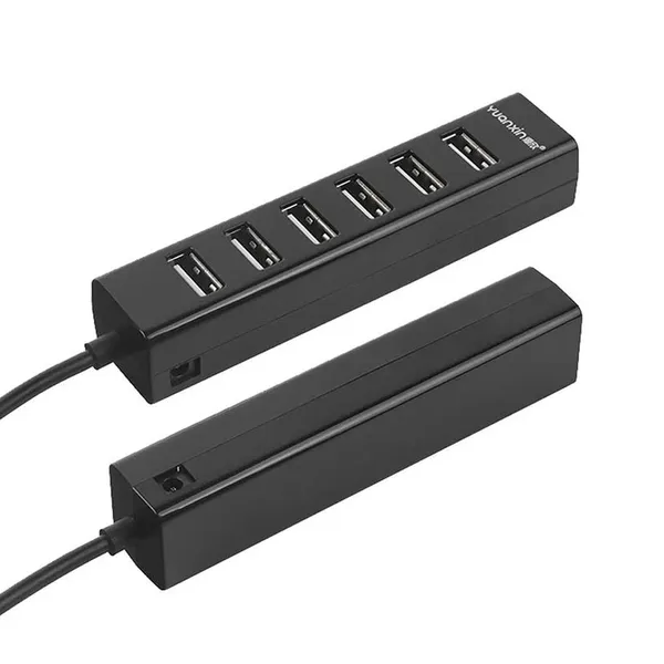 Yuanxin YXH-19 Y Cable 7 Port USB 2.0 Hub With Power Adapter – View 2