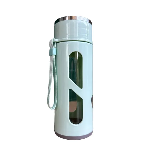 Souvernir 500 ml Hot And Cold Glass Water Flask – Capacity: 500 ml, Color: Blue – View 1