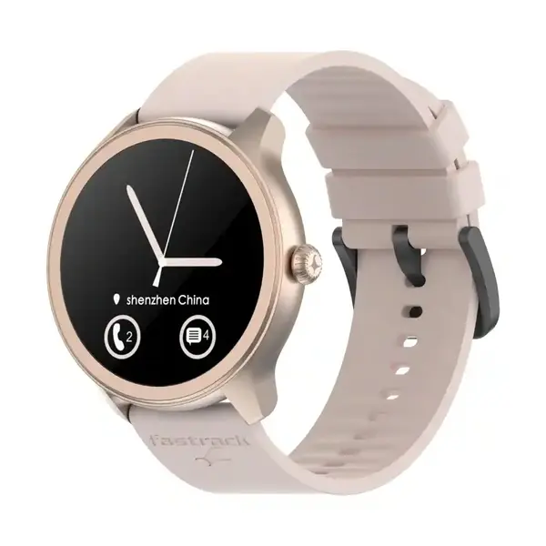 Fastrack Invoke Pro AMOLED Smartwatch – Color: Pink – View 1