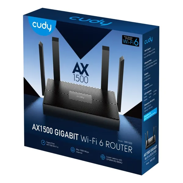 Cudy WR1500 AX1500 Dual Band WiFi 6 Mesh Router – View 4