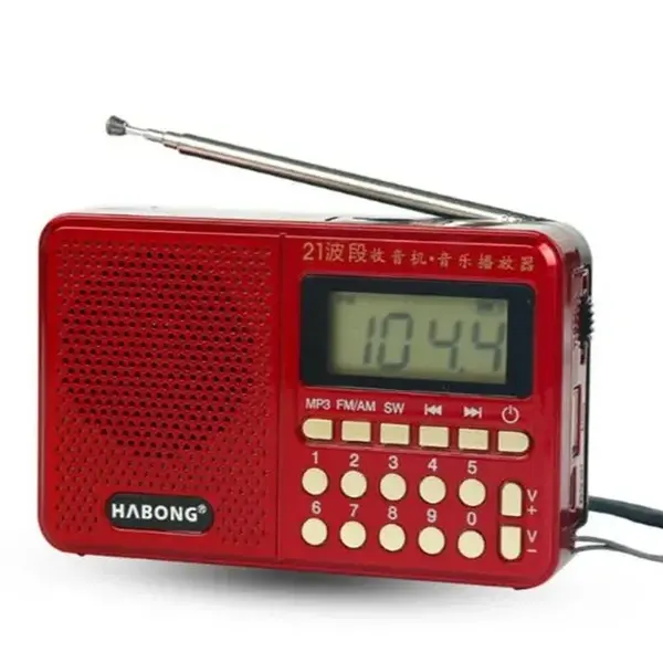 HABONG 21 full-band Portable Rechargeable FM Radio – View 1