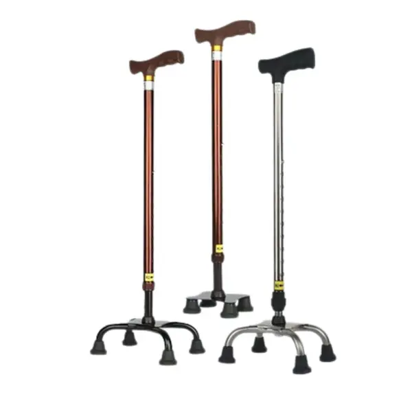 Quadruple Cane Walking Stick (Adjustable ) - Stick (Any Colour) – View 2