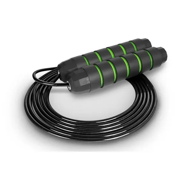Tangle-Free Rapid Speed Durable & Adjustable Skipping Rope – Color: Green – View 2