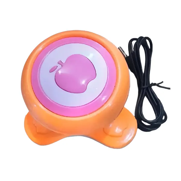 Xinyan Apple-Shaped Portable Electric Massager – Color: Orange – View 1