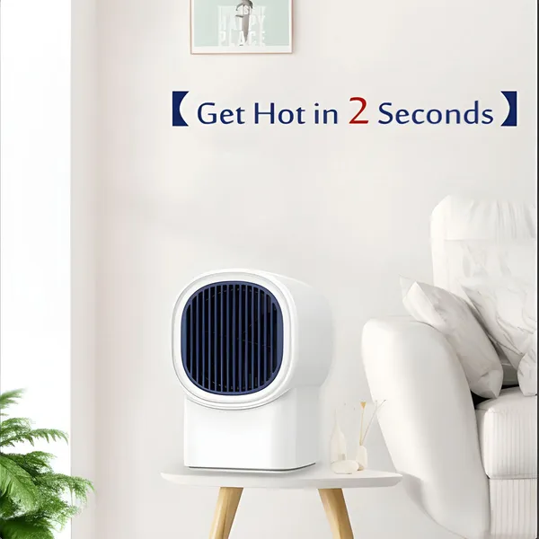 Portable Mini Room Heater 400W with Auto Oscillation – View 3