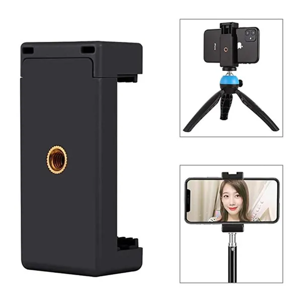 Tripod Phone Holder Mount for Smartphone - Black – View 2