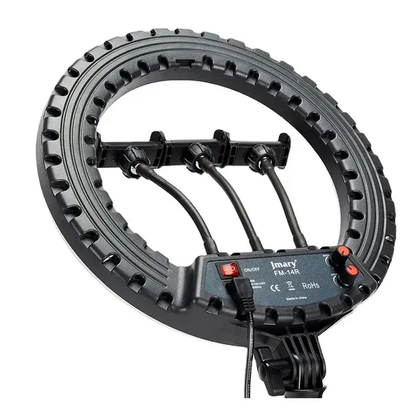 JMARY FM-14R Photography Light 14-inch Live Streaming Ring Light – View 3