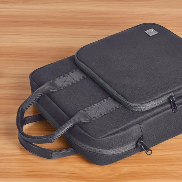 Wiwu Alpha Vertical Layer 11 inch Multicolor Laptop Bag – Color: Black – View 3
