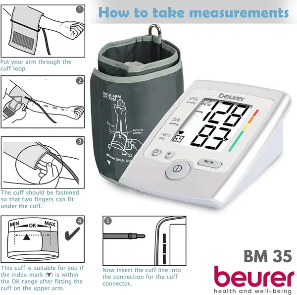 Beurer BM-35 Portable Dual User Mode Automatic Blood Pressure Monitor – View 9