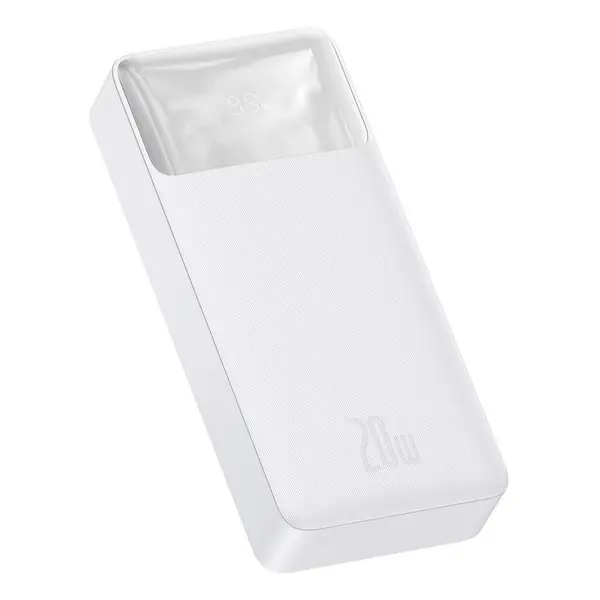 Baseus Bipow 20000mAh Digital Display 20W Power Bank – Color: White – View 1