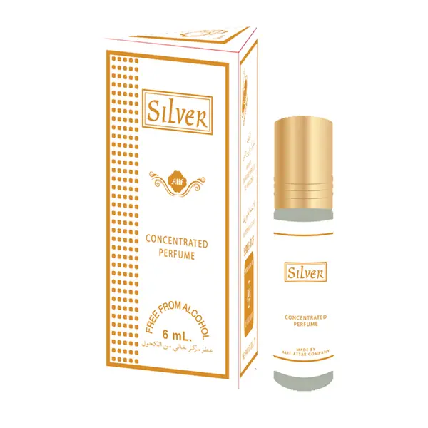 Alif Silver Fresh Citrus Musk Long Lasting Attar for Men & Women – View 1