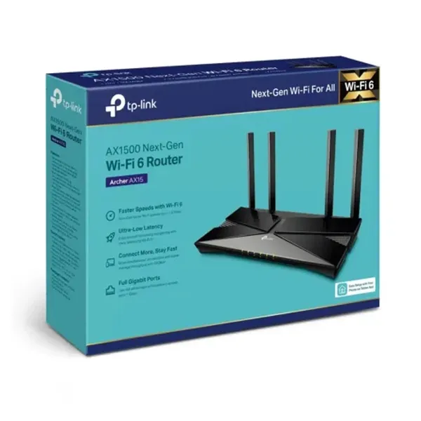 TP-Link Archer AX15 AX1500 Dual Band Gigabit WiFi Router – View 4