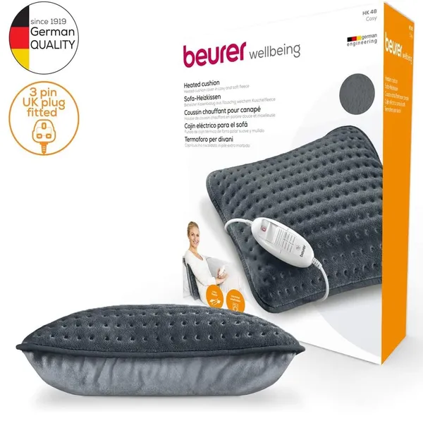 Beurer HK48 Heated Cushion Heating Pad Disguised as Cosy Sofa Cushion – View 3