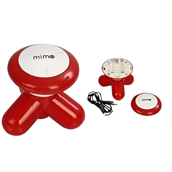 Compact Mimo Multi-Zone Body Vibration Massager in Random Colors – Color: Red – View 2