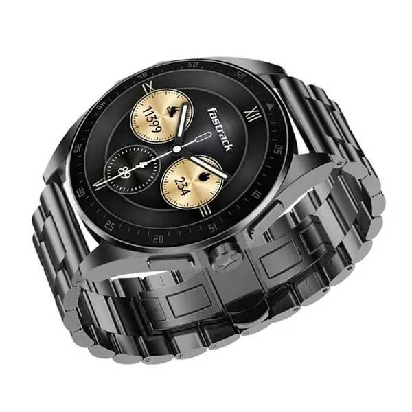 Fastrack Radiant FX1 Bluetooth Calling Smartwatch with Metal Strap – Color: Black – View 3