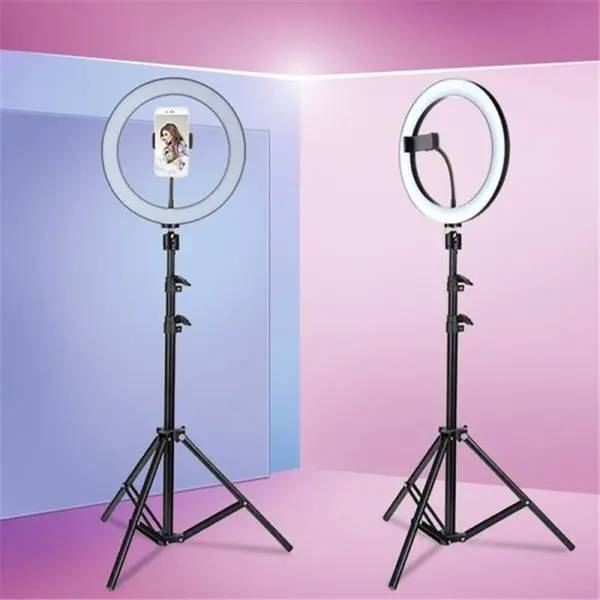9 Inches Multi-Functions Diameter LED Ring Light with Stand – View 2