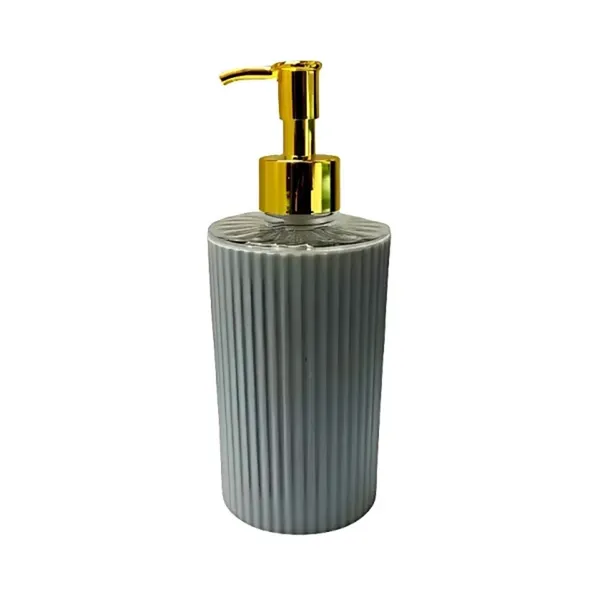 Plastic Hand 320 ml Liquid Soap Dispenser Plastic Pump Bottles – Color: Gray – View 1