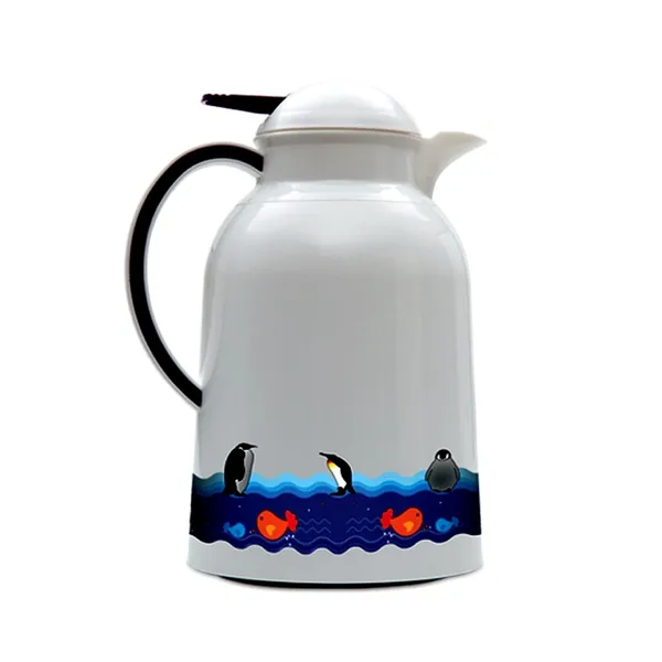 Winner 82296 Vacuum Glass Refill Penguin Flask 1 L – Capacity: 1.0 L (1000 ml), Color: White – View 1