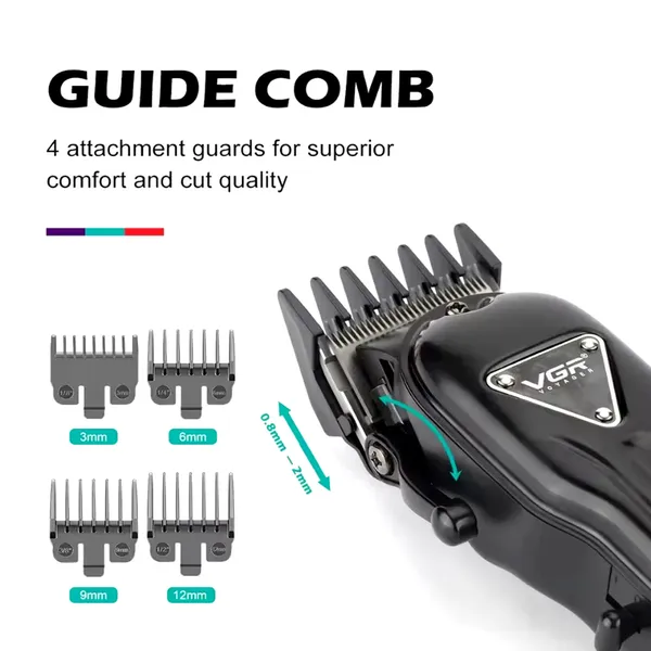VGR V-051 Digital Display Professional Cordless Hair Clipper Trimmer for Men – View 4