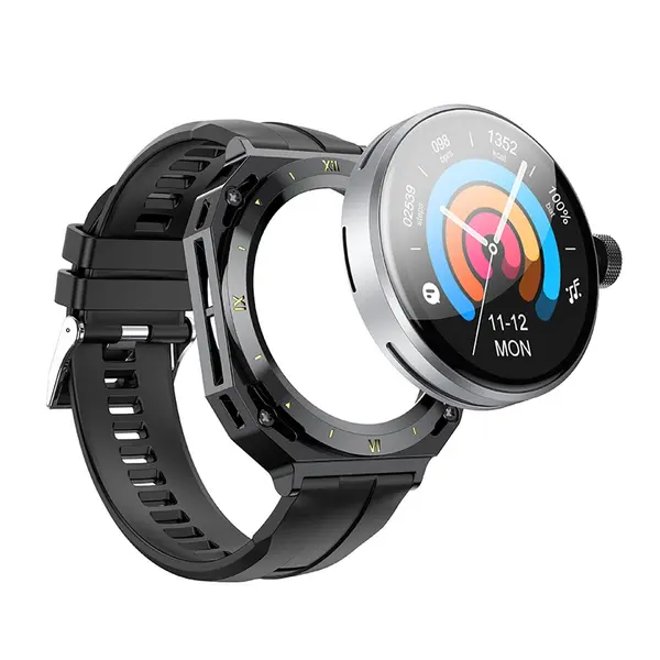 Hoco Y14 Sports Smart Bluetooth Calling Watch – Color: Black – View 3