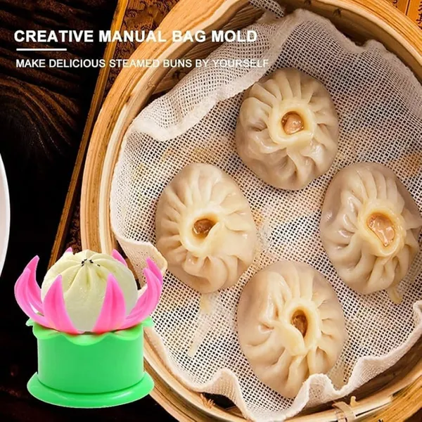 Momos Dumpling Maker Mould Shape Plastic Dough Press Home Momo Maker Machine – View 4